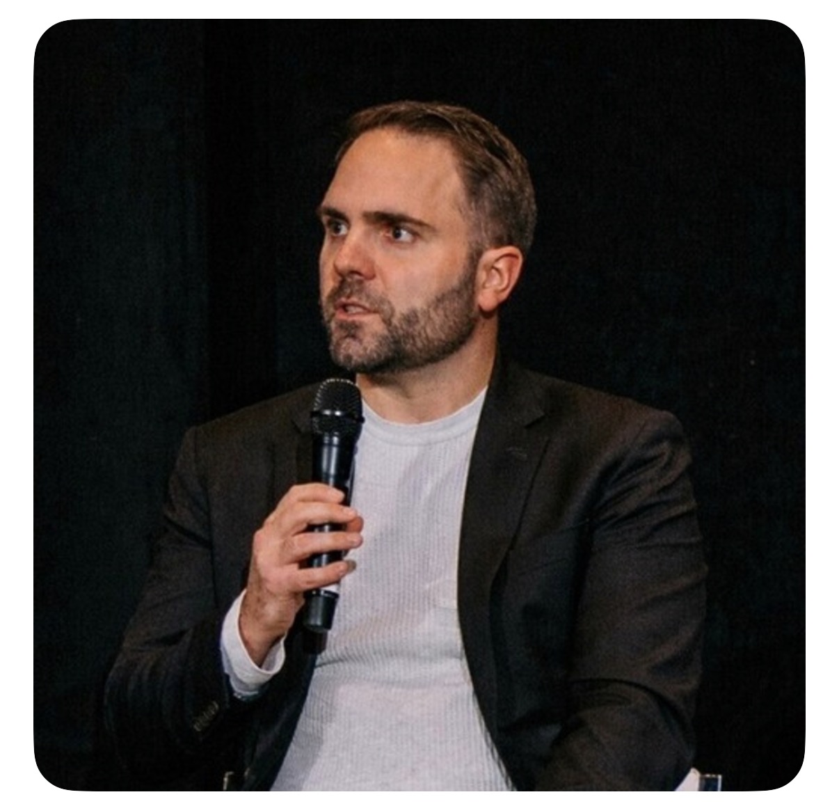 Cody Normand, founder of Chalk Creative, speaking on a panel